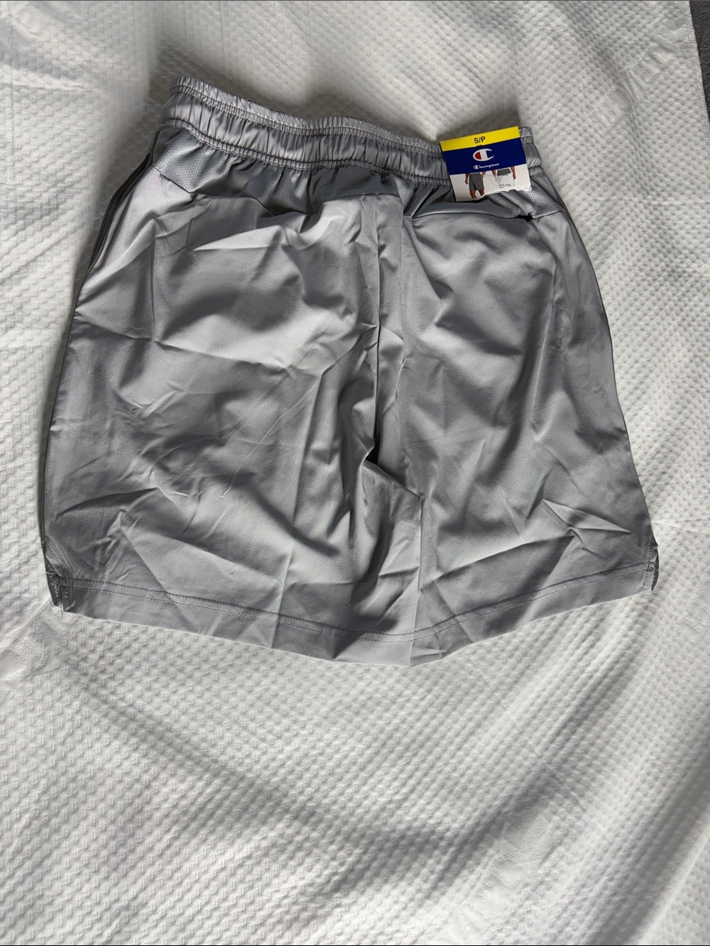Champion Men's Light Silver Athletic Shorts